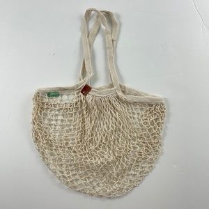NEW 100% Organic Cotton Mesh Bag Shopping French Market Tote